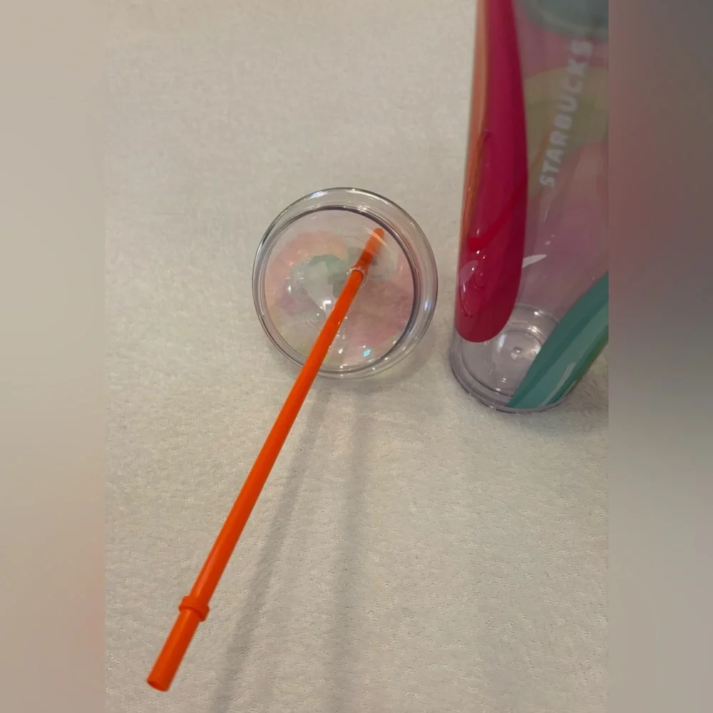 Starbucks Rainbow Swirl Dome Reusable Cup - Picture 7 of 10